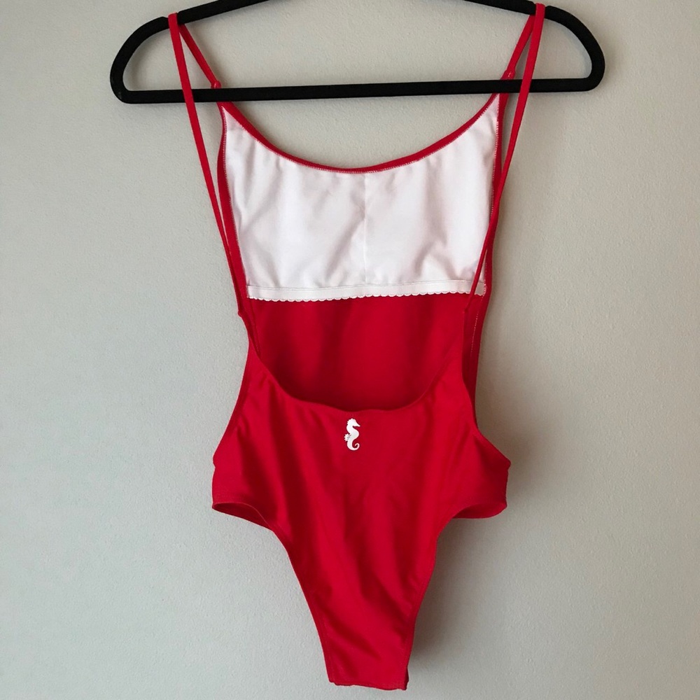 Sunny Co Women’s Red One Piece Swimsuit